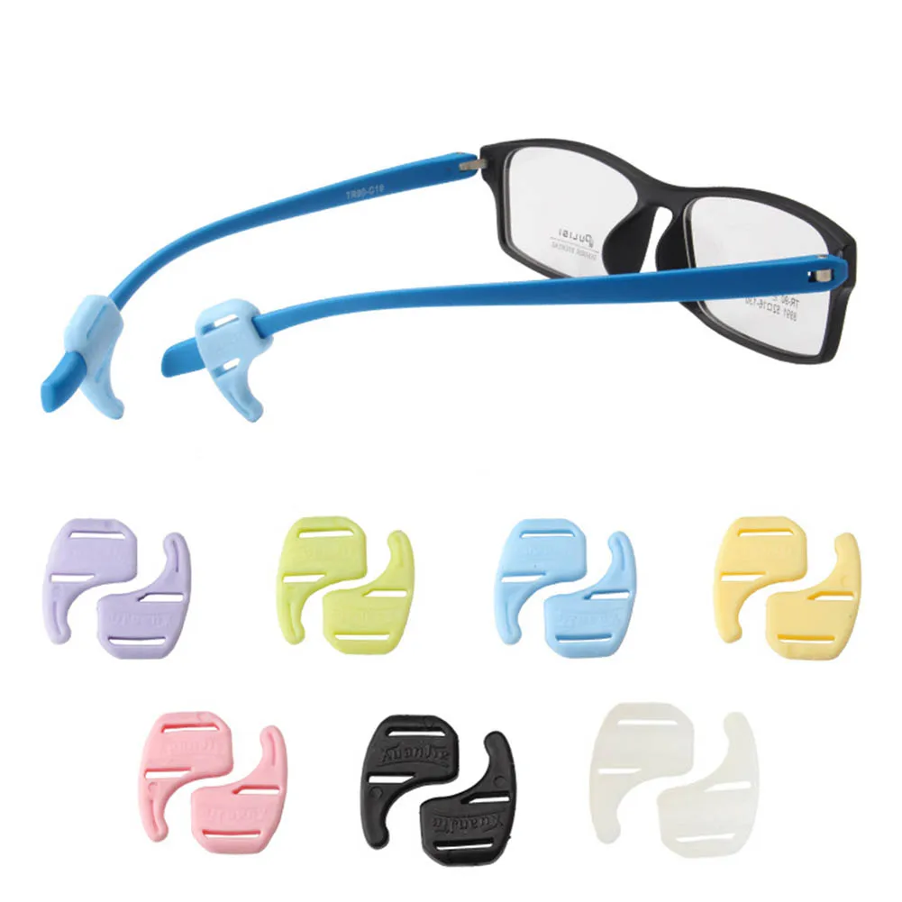 

1 Pair Silicone Anti Slip Ear Hook Eyeglasses Leg Grip Myopia Glasses Sports Fixed Grips Reading Glasses Sunglasses Accessories