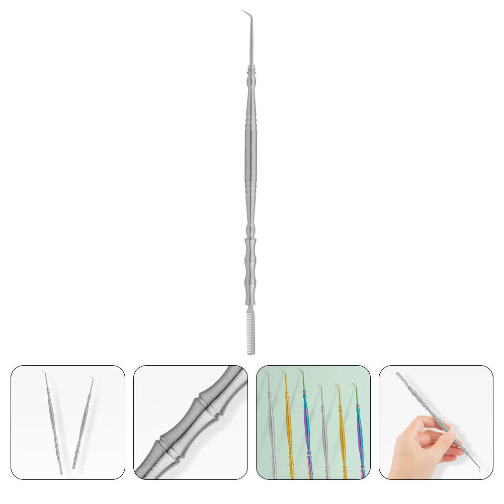 

Lash Tools Eyelash Comb Separator Pick Stick 17.5x0.6cm Metal Perming Silver Stainless Steel Lifting