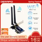 Беспроводной адаптер PCI-e 1200 Мбитс 802.11ac Bluetooth 4,0 Wi-Fi Wlan карта 2,4 ГГц5 ГГц Настольный wi-fi PCI Express адаптер для Win 7 8 10