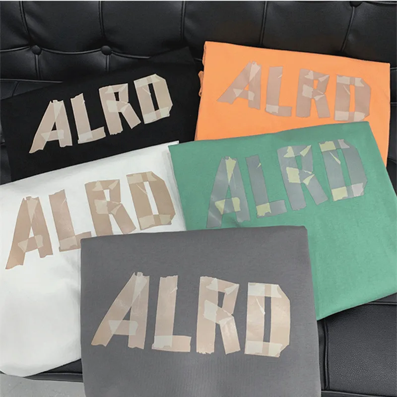 

High Street Men's T-shirts Patch Letter Logo Loose Hip Hop Short Sleeve Tees Women's Casual Loose Couple Oversized T Shirts