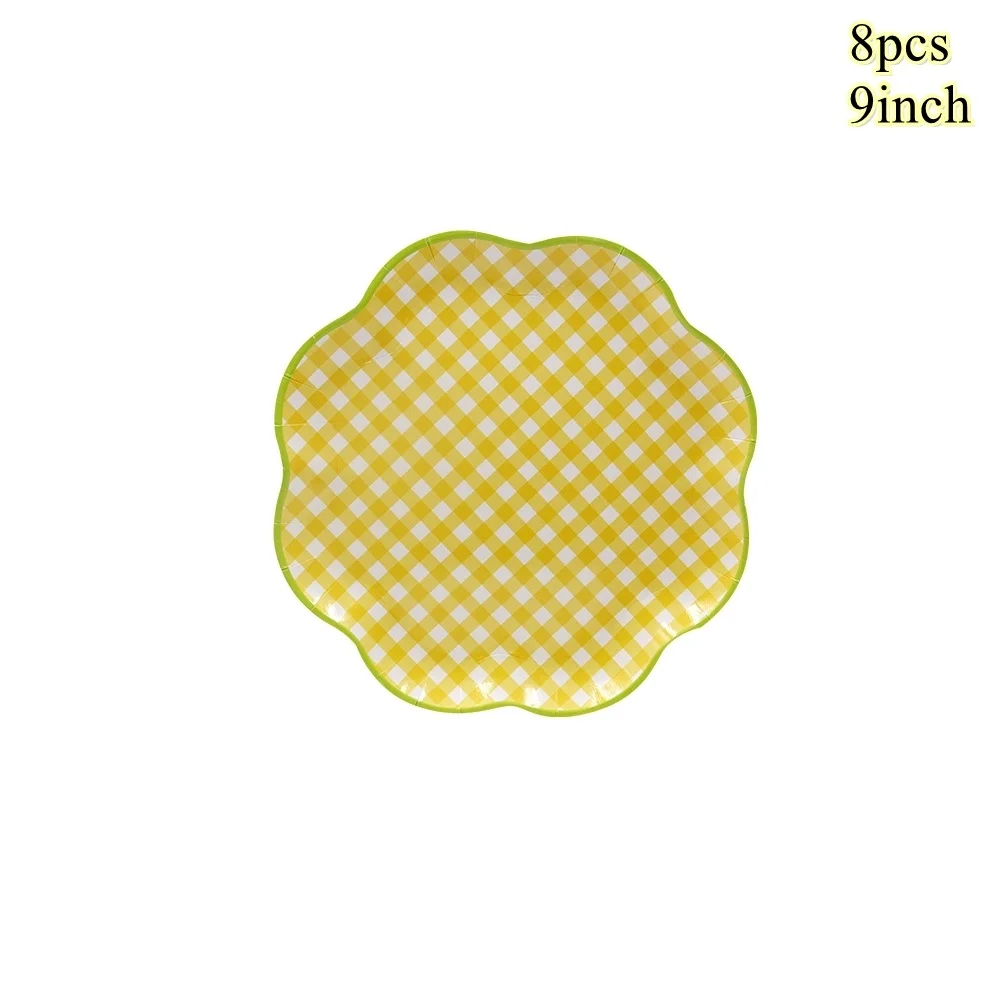 

Одноразовый набор посуды "Фрукты", персик, лимон