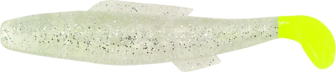 

CMR10-27 Cocahoe Minnow 3" Clear/Glitter And Chartreuse Tail