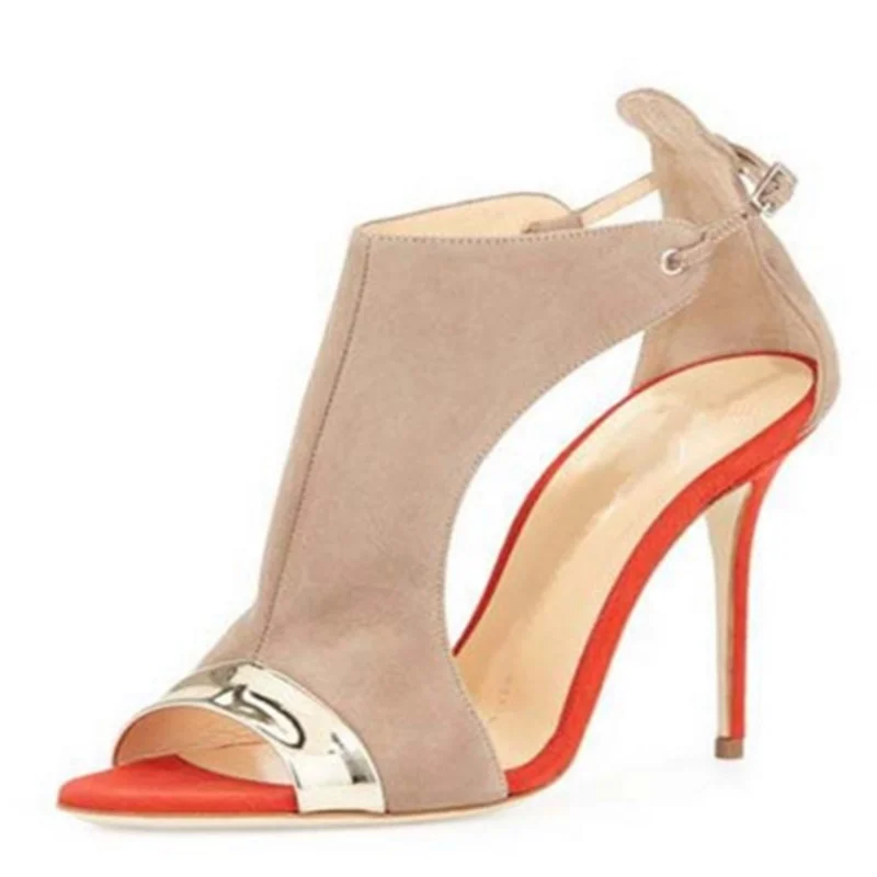 

Women Ankle Straps High Heels Gladiator Sandals 2023 Summer Open Toe Heeled Sandalias Woman Solid Color Heeled Roman Shoes