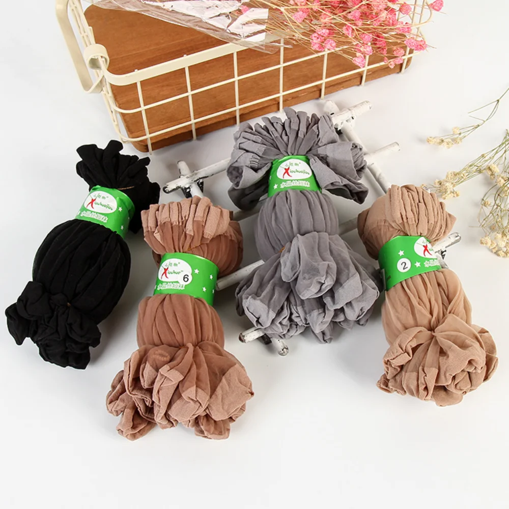 

10 пар, сексуальные ультратонкие эластичные шелковые чулки