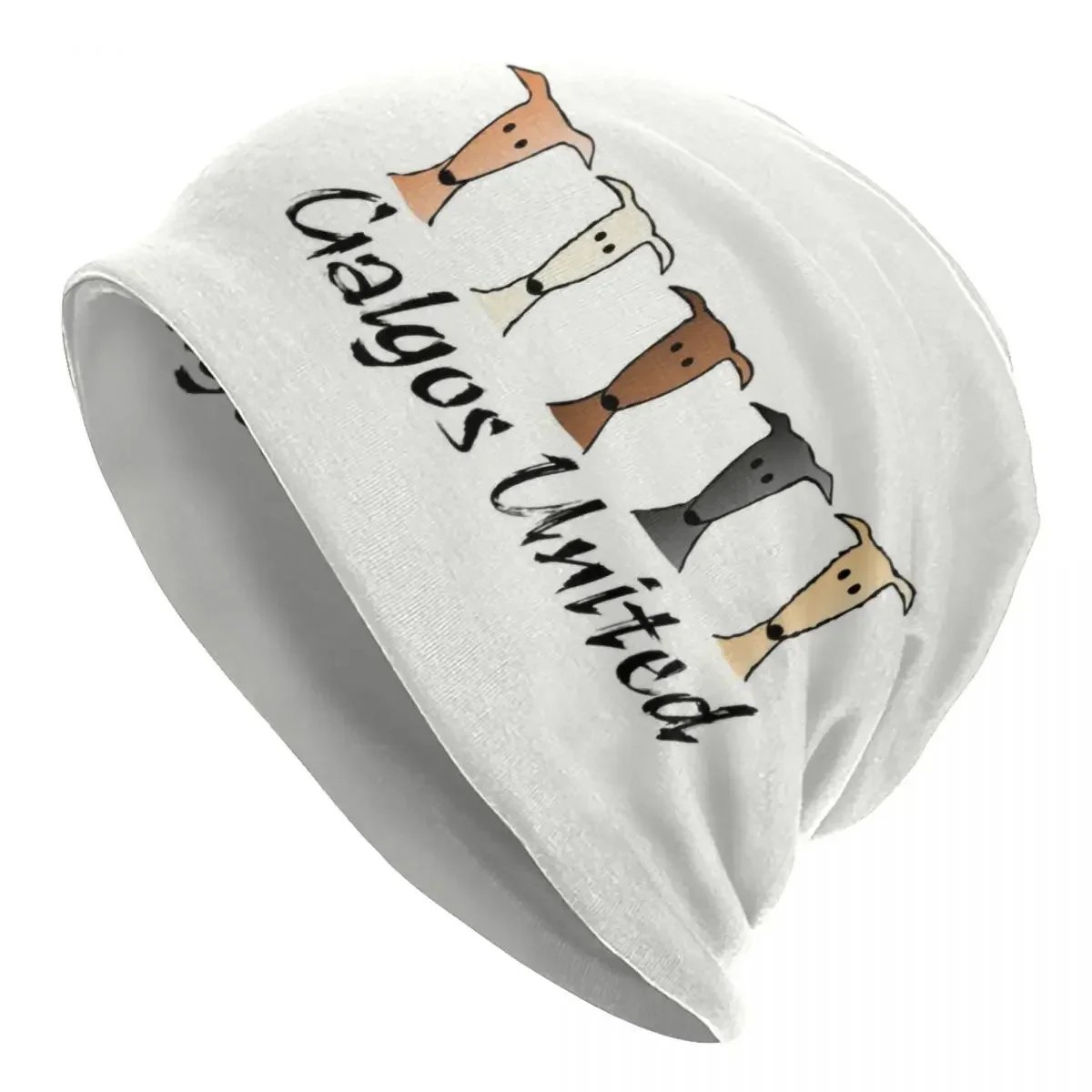 Galgos United Greyhound Skullies шапки унисекс модная зимняя теплая вязаная шапка для взрослых