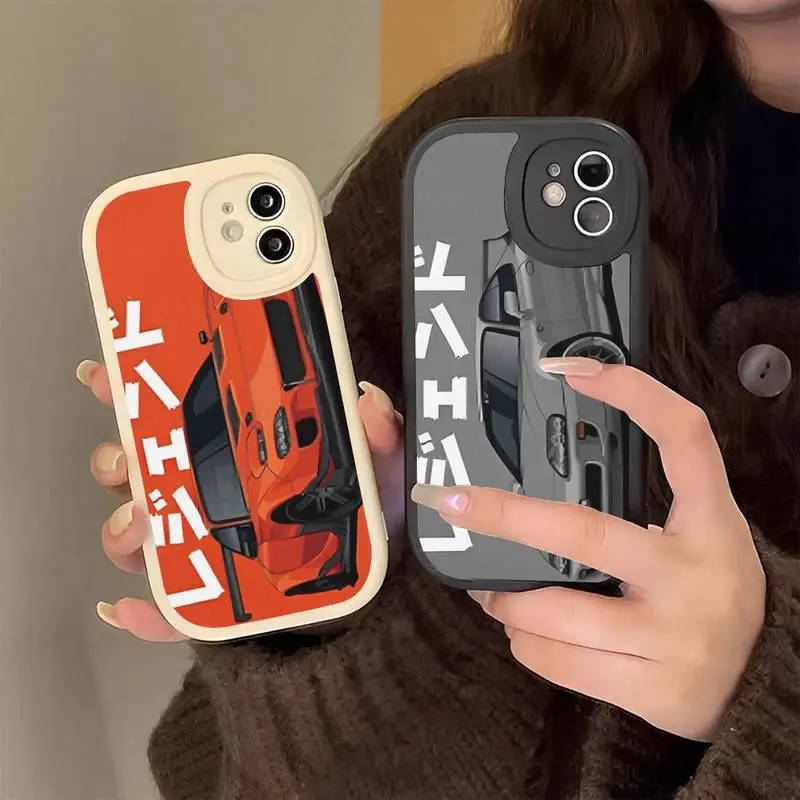 

JDM Tokyo Drift Sports Car Male Men Hard Leather Phone Case for iPhone 13 12 Mini 11 14 Pro Max Xs X Xr 7 8 Plus 6 6s Se 2022