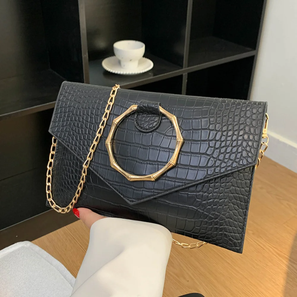 

Women's crocodile pattern square bag, high-quality handbag, 2022 trendy, matching bag, bag