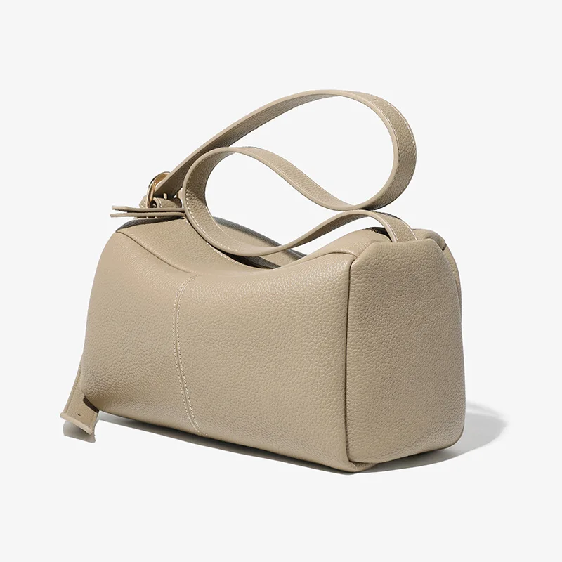 Elegant Women Handbag 100% Genuine Leather Ladies Shoulder Bag Crossbody Messenger Purse Fashion Hobos Black High Quality