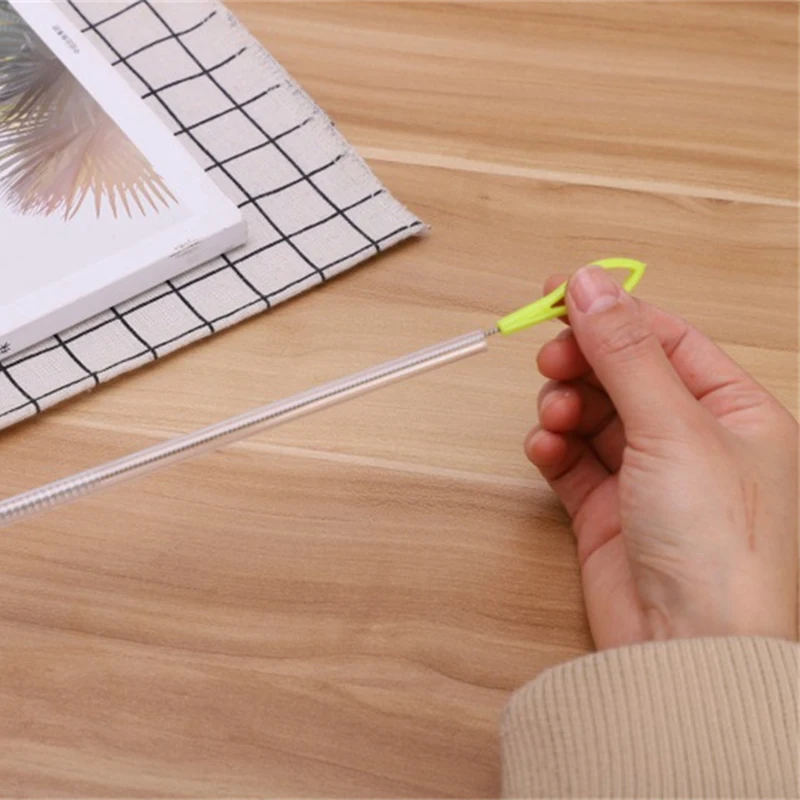 Всасывающая трубчатая щетка из нержавеющей стали мягкая для волос чашка с водой