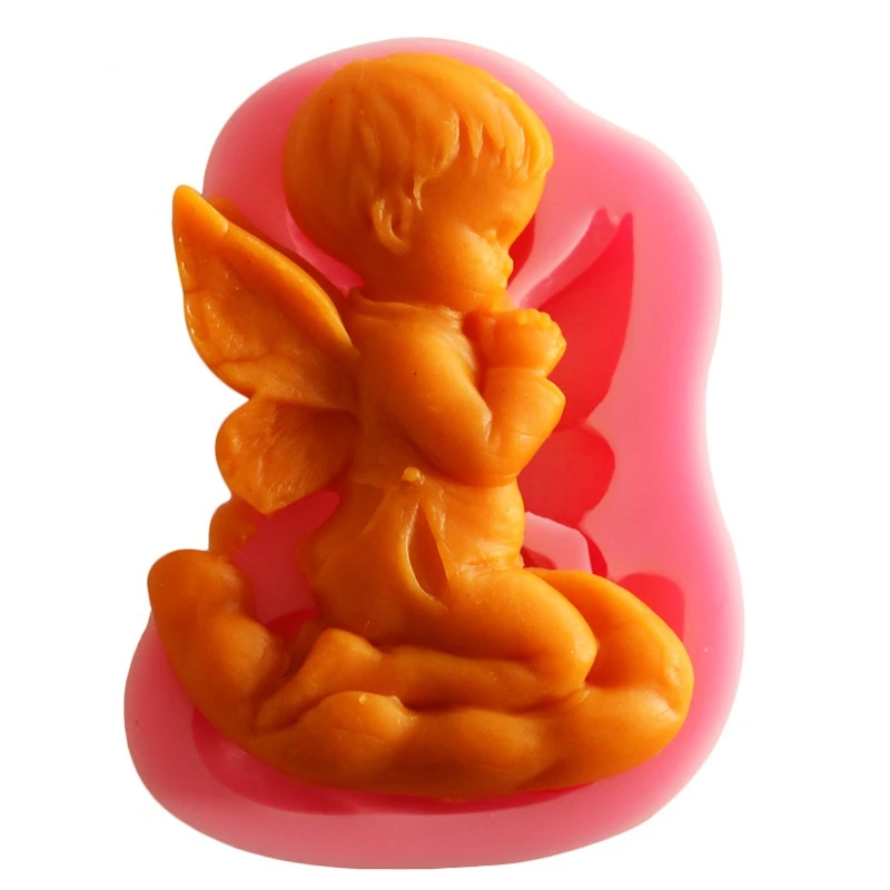 

WZNB Little Angel Boy Blessing Epoxy Resin Mold Craft Ornament Silicone Mold for DIY Home Decoration Jewelry Casting Accessories
