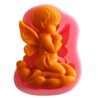 little angel boy blessing epoxy resin mold craft ornament silicone mold for diy home decoration jewelry casting accessories