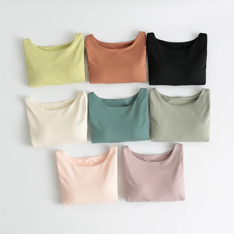 With Logo Workout Tops for Women Yoga Top With Chest Pad Exposed Navel Sports Long Sleeve Fitness T-Shirt Outdoor Cycling Tights