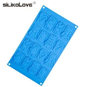 Силиконовая форма для печенья SILIKOLOVE в мультяшном стиле, форма для выпечки сделай сам, формы для шоколада