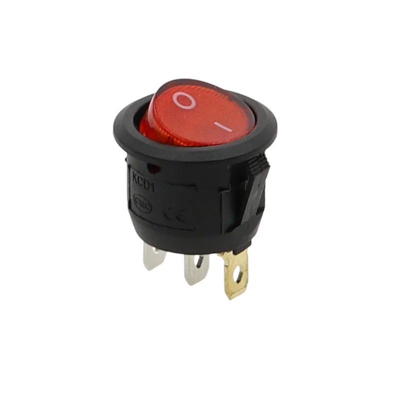 

Круглый светодиодный переключатель KCD1 12В