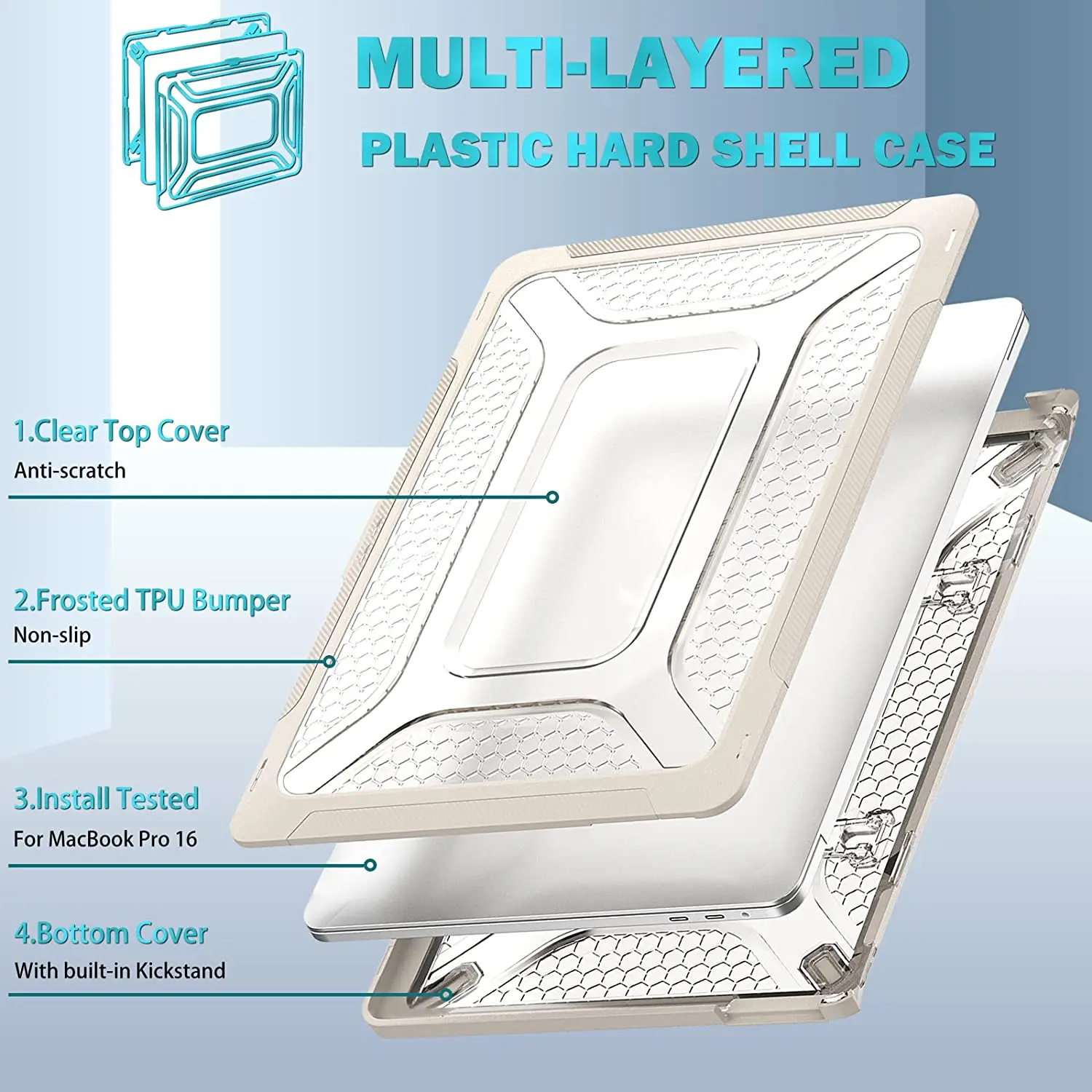 Сверхмощный пластиковый жесткий чехол противоударный бампер из ТПУ для MacBook Air 13
