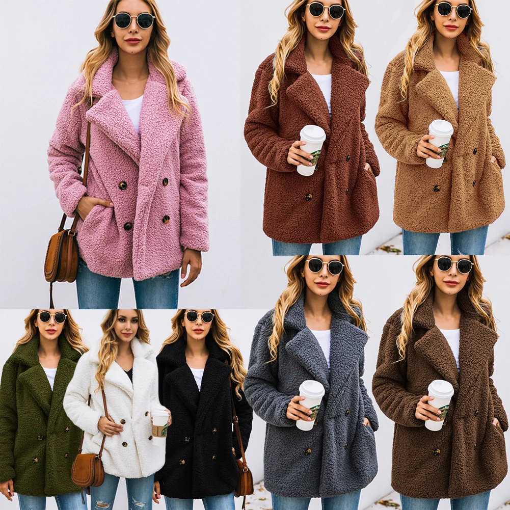 

Thick Faux Fur Jacket Coat Women 2021 Winter Warm Coats