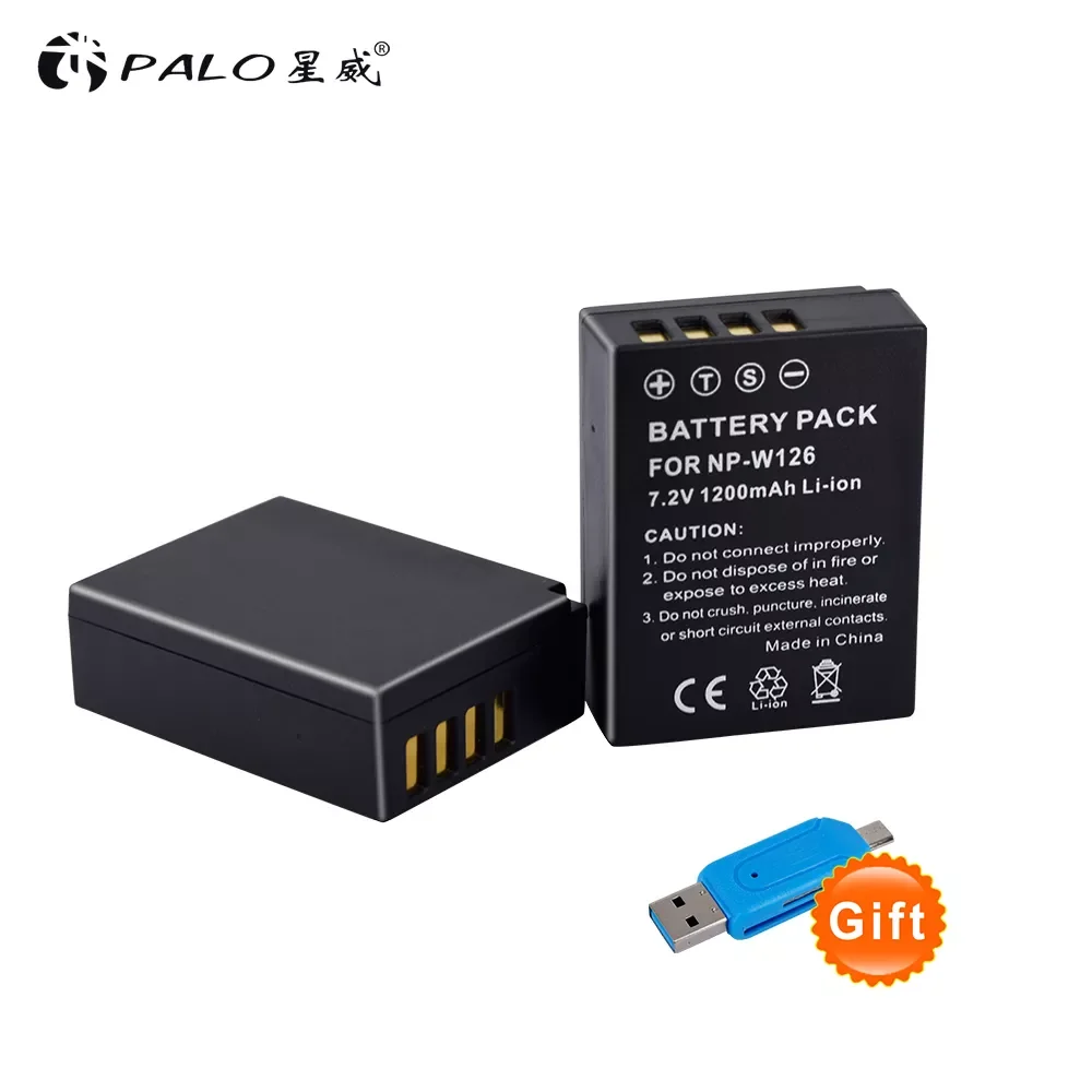 

2pcs NP-W126 NPW126 NP W126 Digital Camera Battery For FUJI X-E3 X-Pro2 X-E1 X-A1 HS50ESR HS30ESR X-A3 X-100F camera