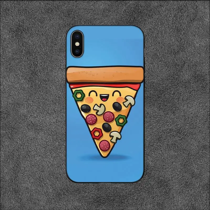 Funny Pizza Phone Case For iPhone 11 12 Mini 13 14 Pro XS Max X 8 7 6s Plus SE XR Shell images - 6