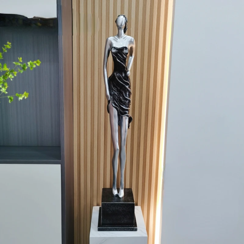 

Entrance decoration ornaments, light luxury, high-end fiberglass figure art sculpture, European handicrafts, large abstraction