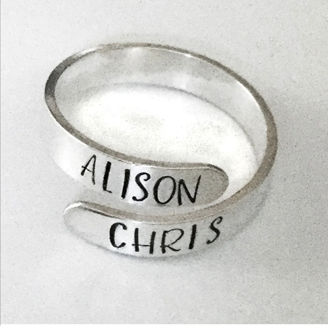 

кольцо мужское кольцо женское обручальные кольца кольца 2021 тренд кольца мужские перстень Кольца с двойным именем для мужчин и женщин, регул...