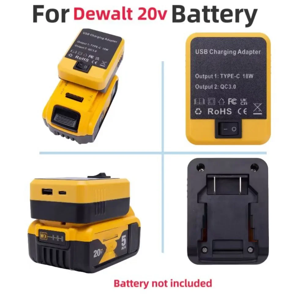 Беспроводное зарядное устройство для литий-ионной батареи Dewalt 20 в