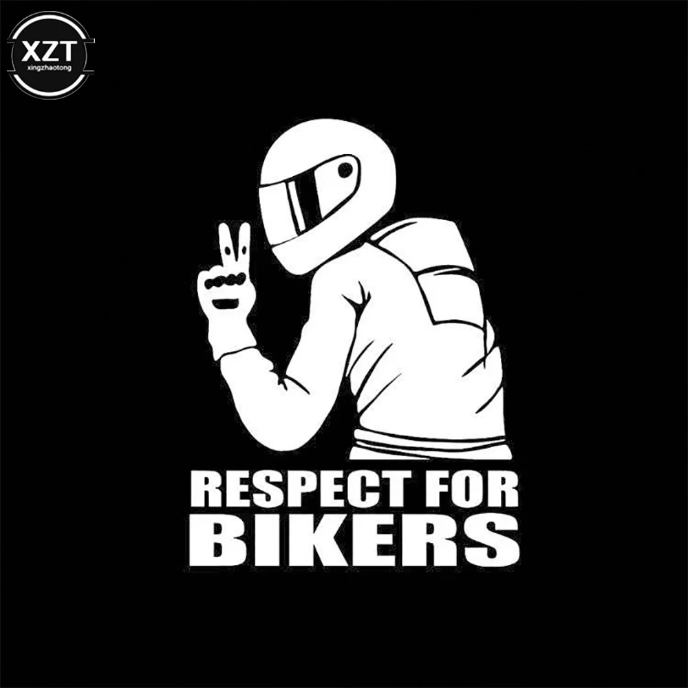 

1 шт. RESPECT FOR BIKERS авто мотоцикл наклейка для автомобиля съемные наклейки 3D светоотражающие наклейки наклейки