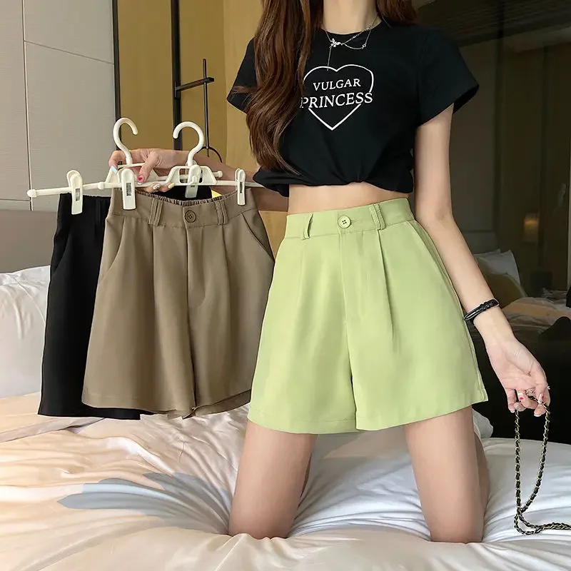 Уличные женские короткие брюки с высокой талией шорты летнее дешевое