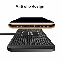 wireless charger silicone mat anti skid fast charging soft texture portable wear resistant 2 in 1 wireless charger dock for car