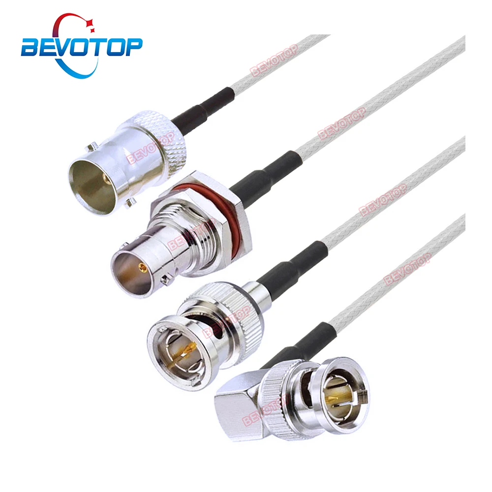 BEVOTOP белый кабель RG179 75 ом BNC Мужской Женский Разъем адаптер перемычка для