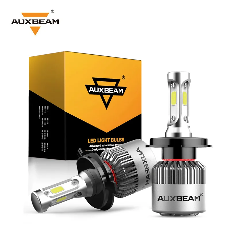 Auxbeam 72 Вт автомобисветодиодный фары H7 H11 H1 H3 9005 9006 9012 5202 H27 COB Авто налобный фонарь