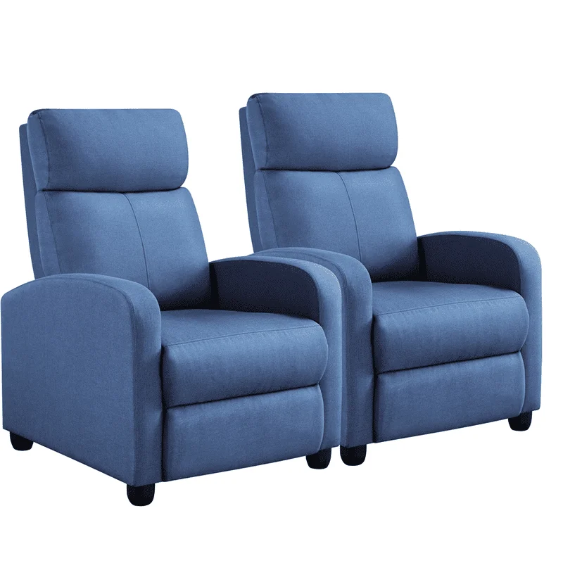 With Pocket Spring For Living Room, Light Blue Waiting Room 