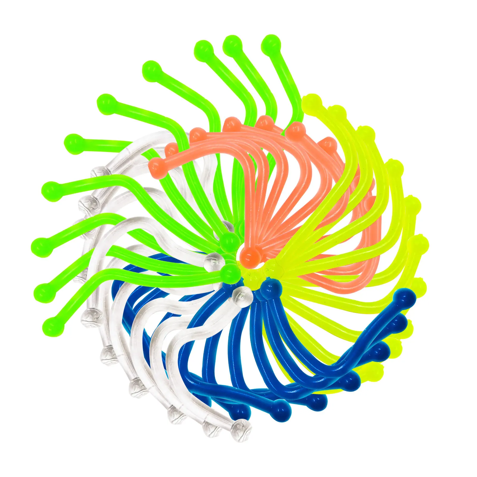 

100pcs Fidgets Twisting Toys Decompression Toy Deformation Rope Stretched TPR Noodle Stretch Stress Relief Kids Adults Squishy