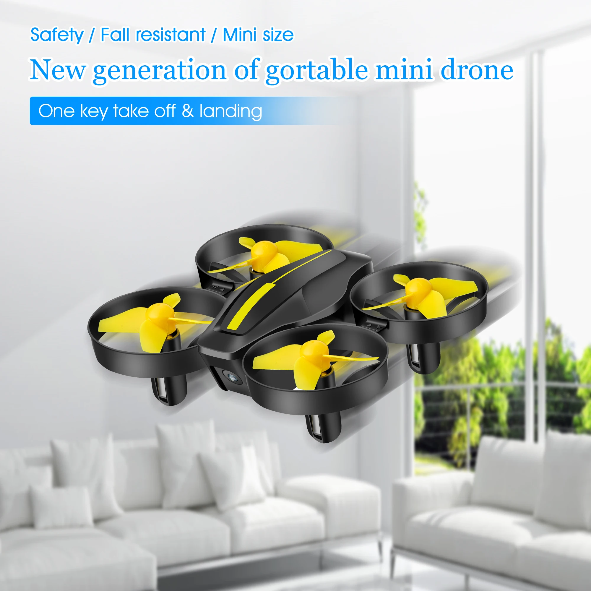 4CH 2.4G 4-Axis Mini Drone Beginner Indoor Throw Fly 3D Flips Rolls Mobile Phone Remote Control RC Toys Kids Birthday Xmas Gifts images - 6