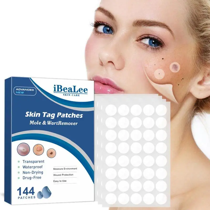 

Mole Removal Patch Painless Wart Mole Pimple Removal Patches Face Body Skin Tags Flat Wart Corns Remover Transparent Patch