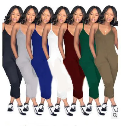 

Женский пикантный однотонный комбинезон, повседневный комбинезон разных размеров, лето 2023