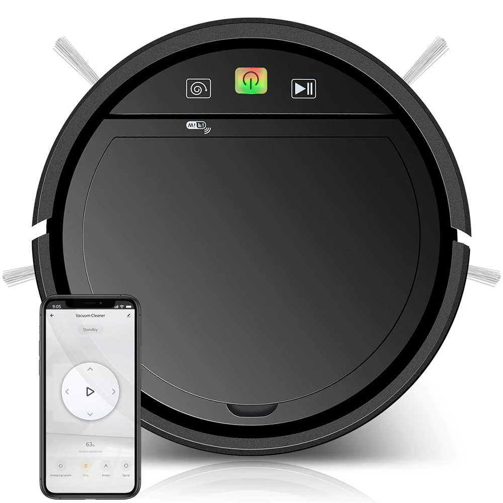 

Wireless Cleaner Robot Vacuum Cleaner 2500PA Smart Home Sweeper 3 In 1 Cleaning Tools Timed Appointment Remote Control Mop
