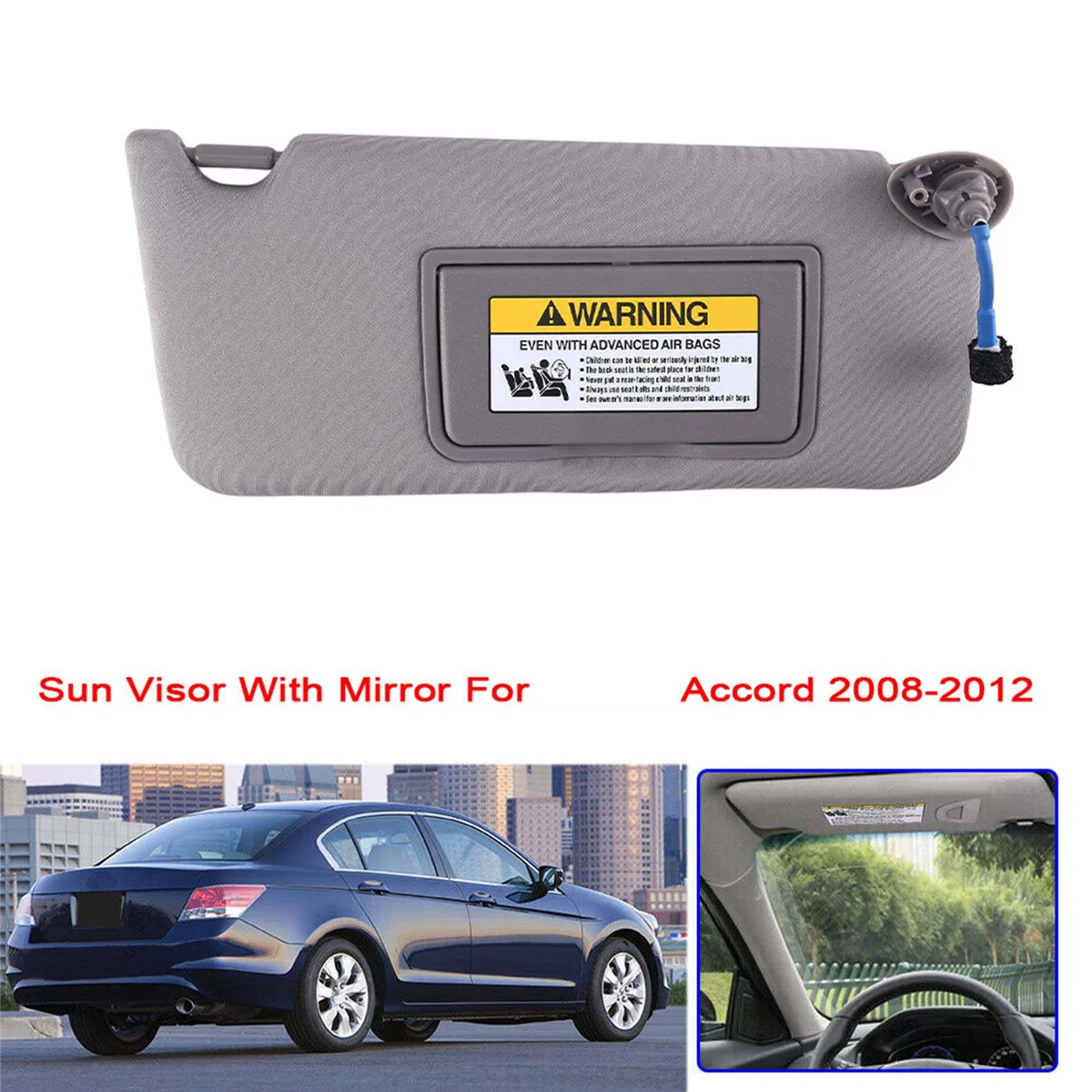 

83280-TA5-A51ZA Car Right Passenger Side Sun Visor with Mirror for Honda Accord 2008-2012