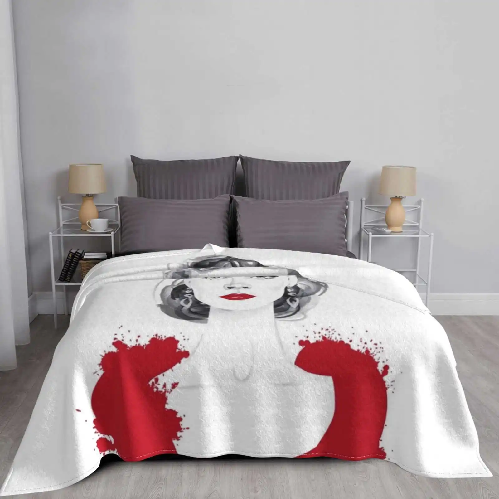 Или Скарлетт Супер теплые мягкие одеяла на диван/кровать/путешествие Scarlett Ohara Gone