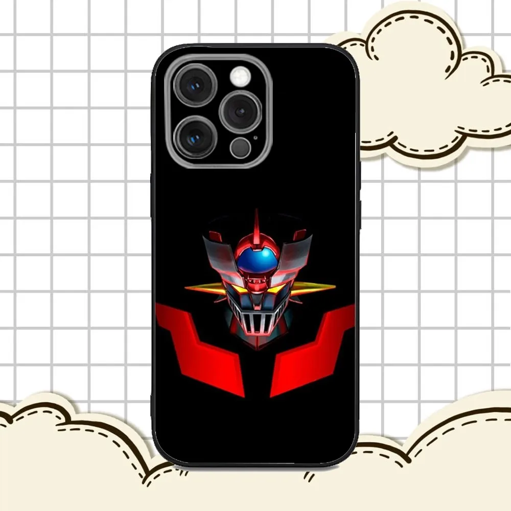 Фото Чехол для телефона M-Mazinger Z Robot для iPhone 16e,16,15,14,13,12,11,Pro,X,XS,Max,XR,Plus,Mini Soft Black Cover №4