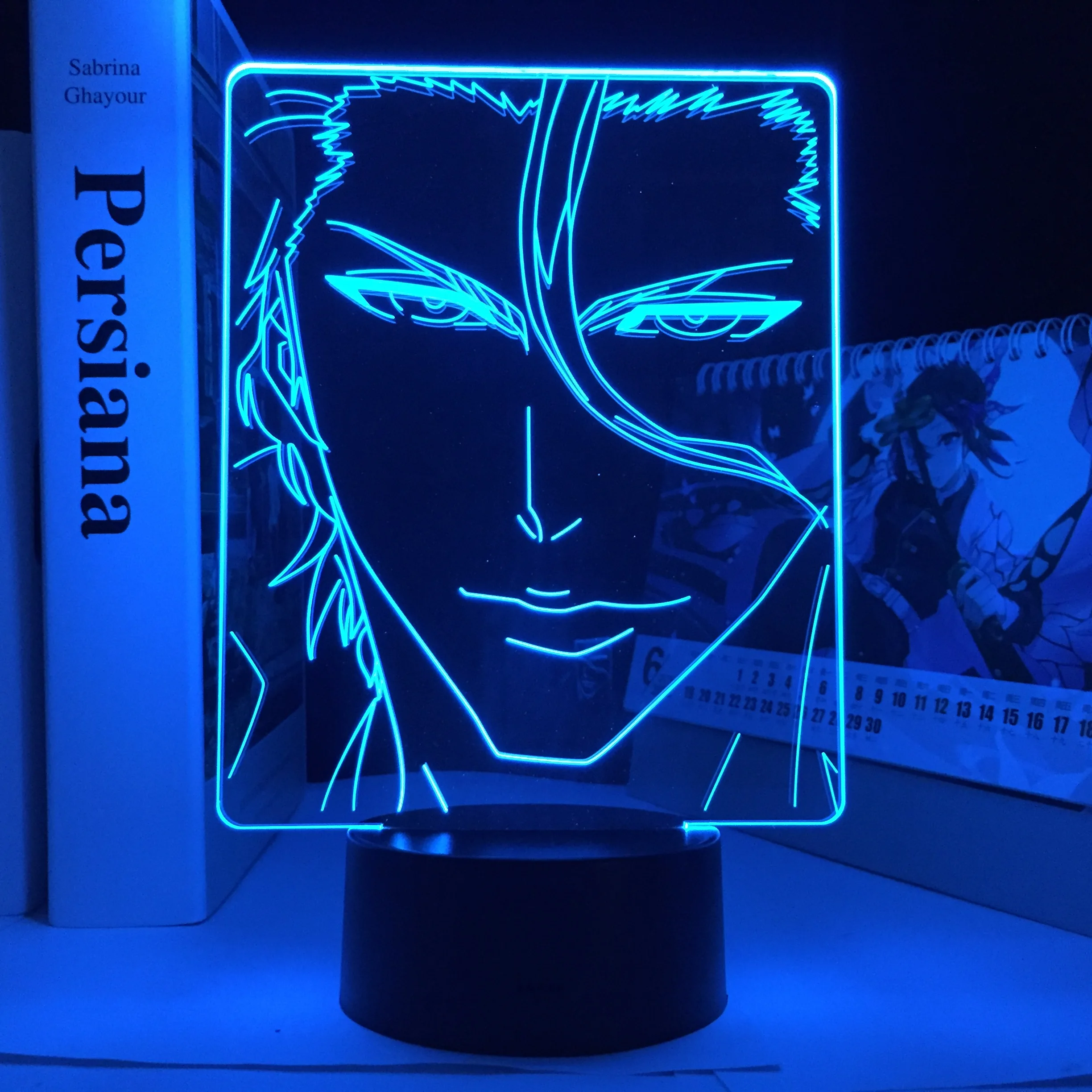 

Sosuke Aizen for Bedroom Decoration Nightlight Cool Birthday Gift Manga Bleach Acrylic LED Night Light Anime Bleach 3D Lamp