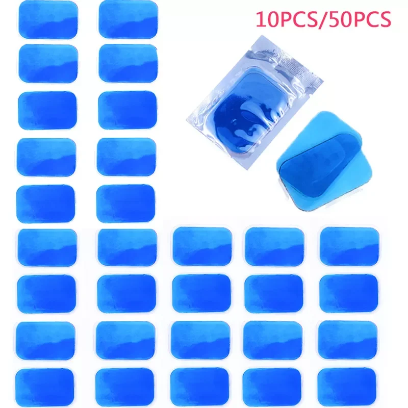 

NEW2023 50/10PCS Gel Pads For EMS Abdominal Trainer Muscle Stimulator Exerciser Slimming Machine Accessories Slimming Products W