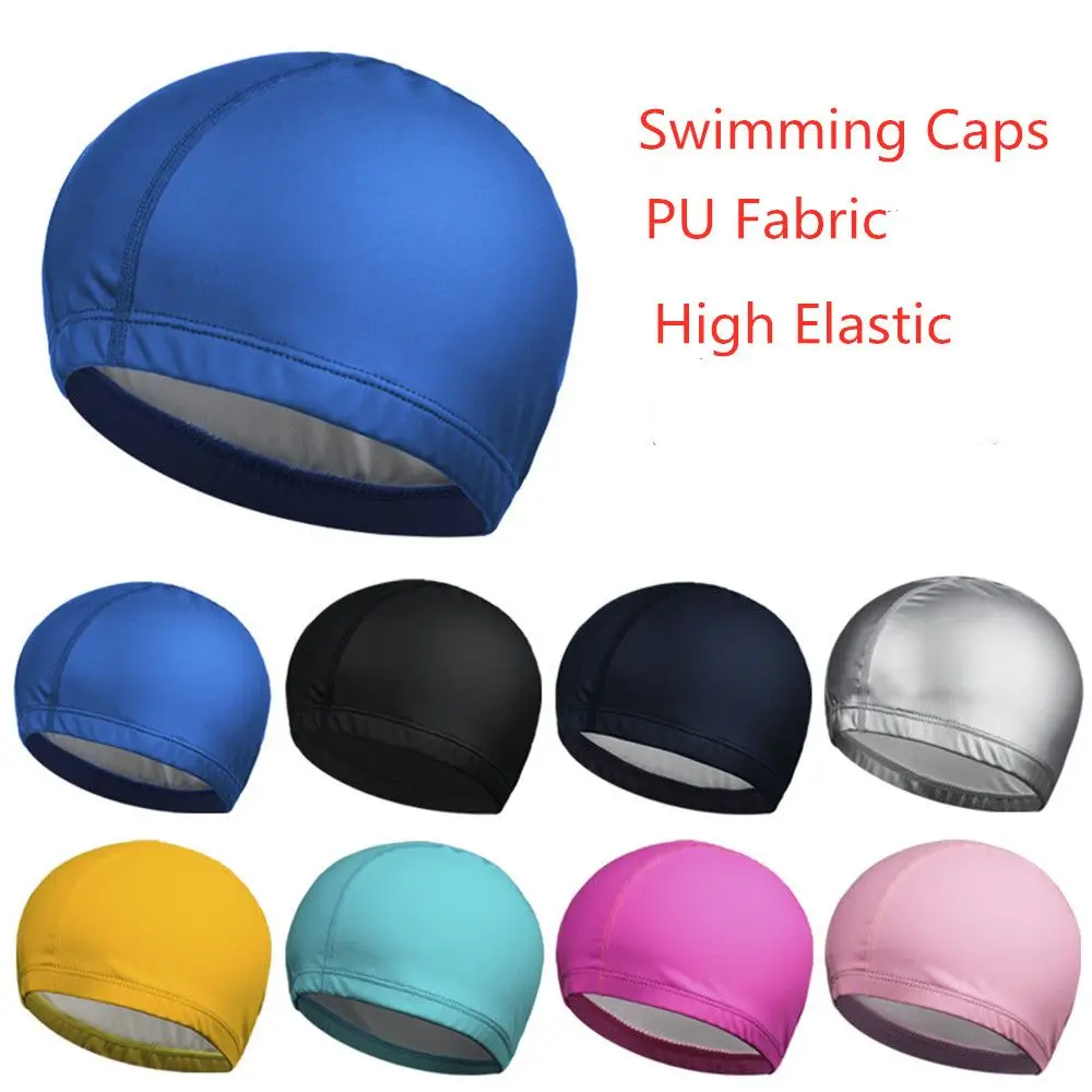 

Swimming Caps High Elastic Waterproof PU Protect Ears Sports Swim Pool Hat Swimming Cap Swimming Adults/kids Free size