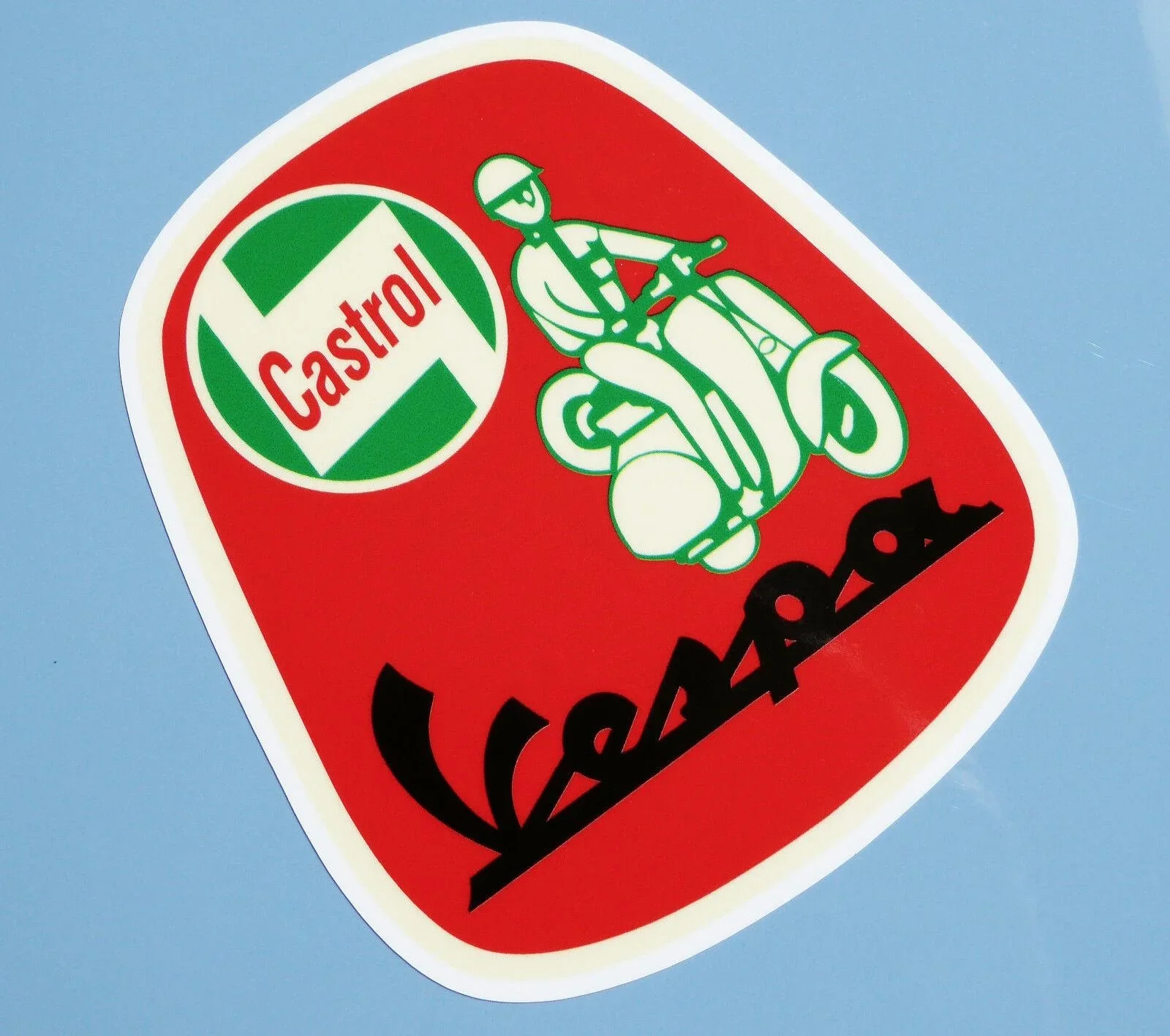 Винтажные классические наклейки для скутера в стиле ретро castrol 1 пара наклеек VESPA