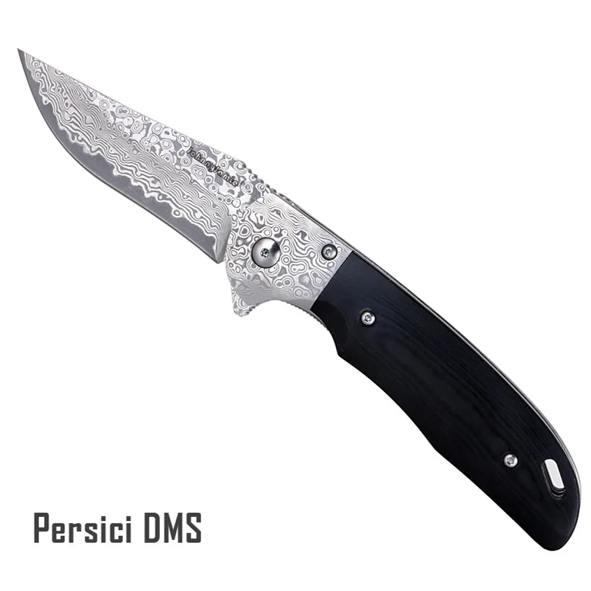 Бренд JohnnyJamie VG10 дамасский складной нож с шарикоподшипником военные тактические