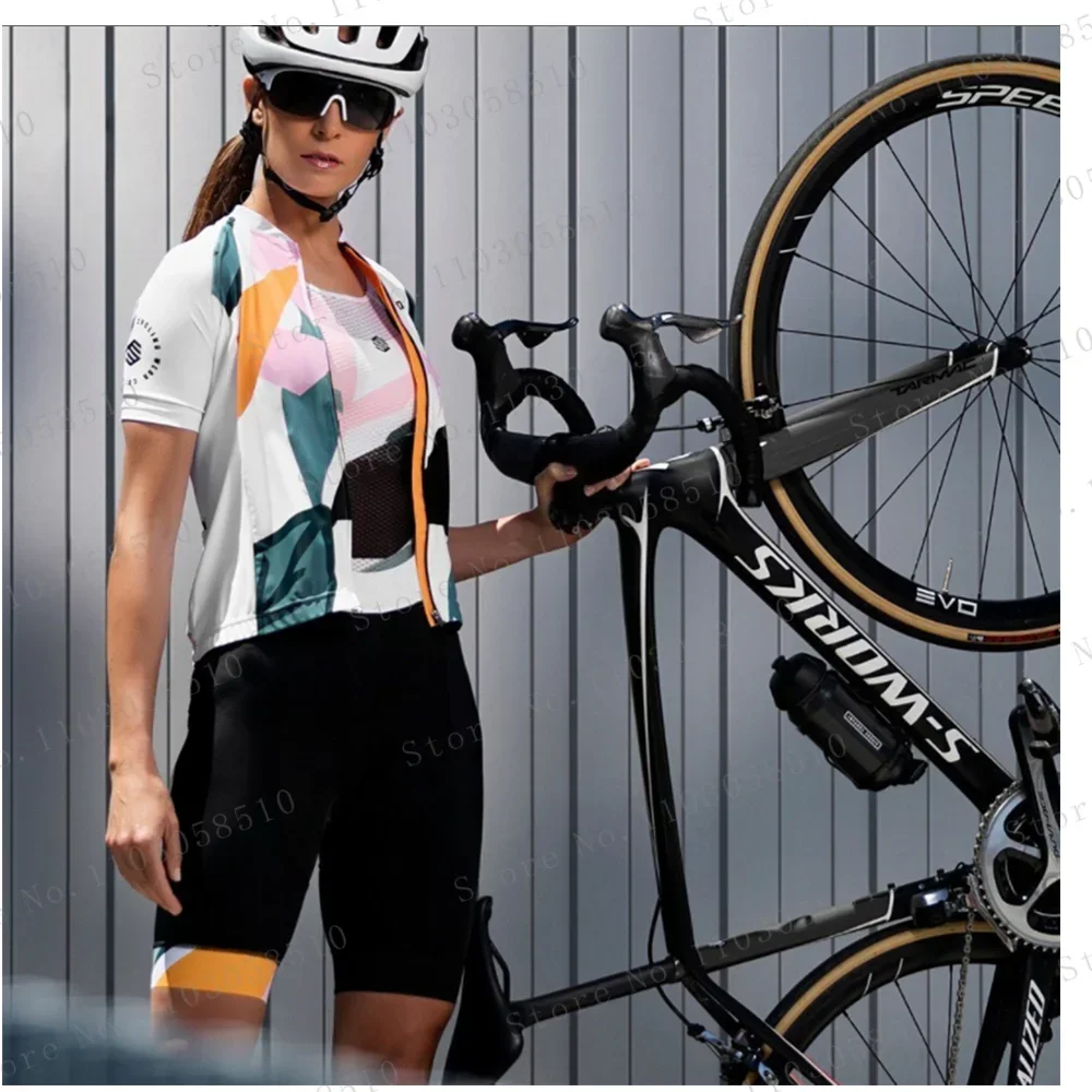 2024 новый велосипедный трикотаж женский комплект для велоспорта костюм гоночного