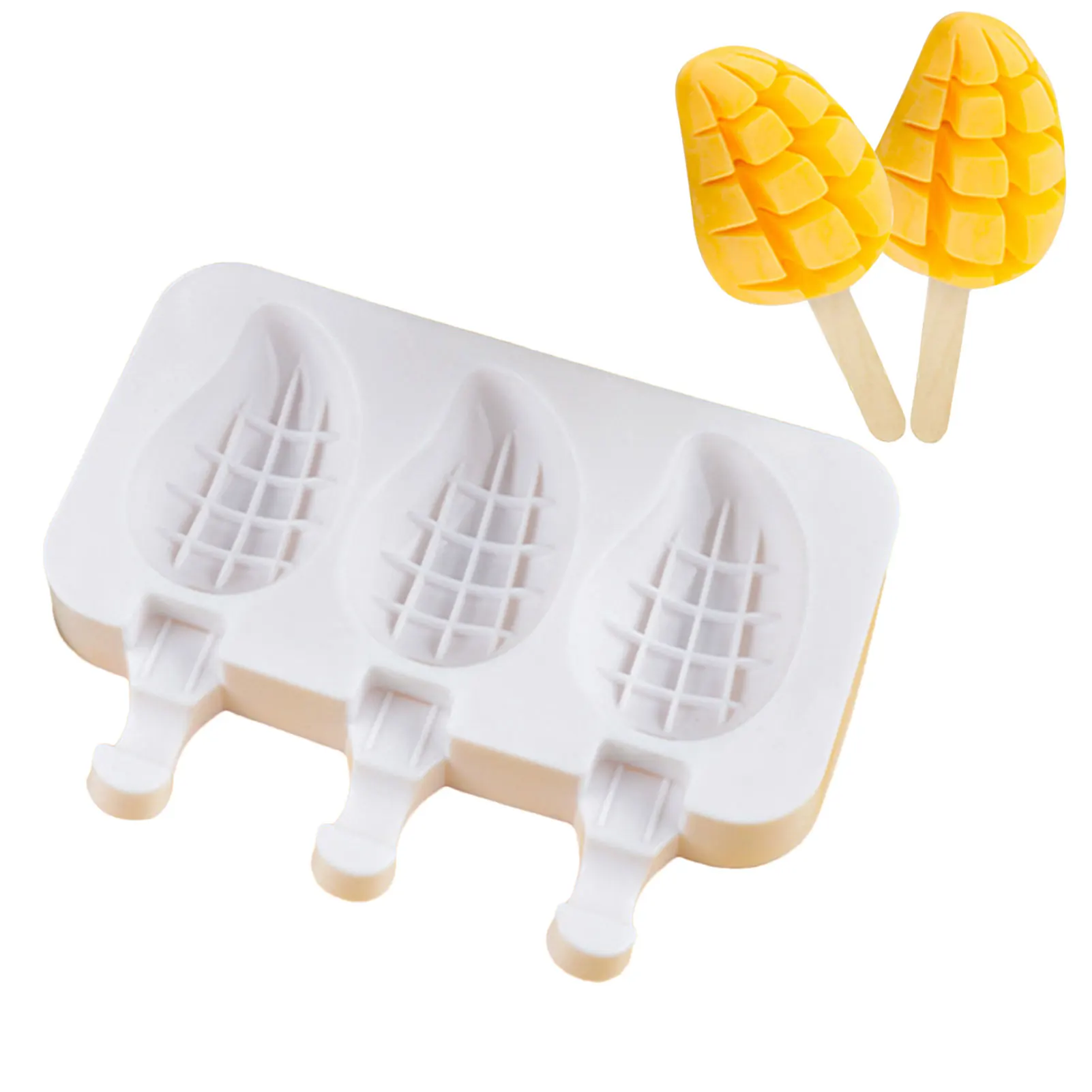 

Sicle Molds Ice Cream Mold Silicone Homemade Cake Molds Reusable Cakesicle Molds With 3 Cavities Silicone Sicle Molds Maker
