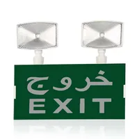 Emergency Traffic Light LED Double Head Direction Luminous Fire Engine Access Safety Exit Warning Evacuation Indicator