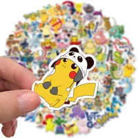 103050100pcs cartoon pokemon stickers for kids waterproof cute decals toys graffiti water bottle luggage phone sticker packs