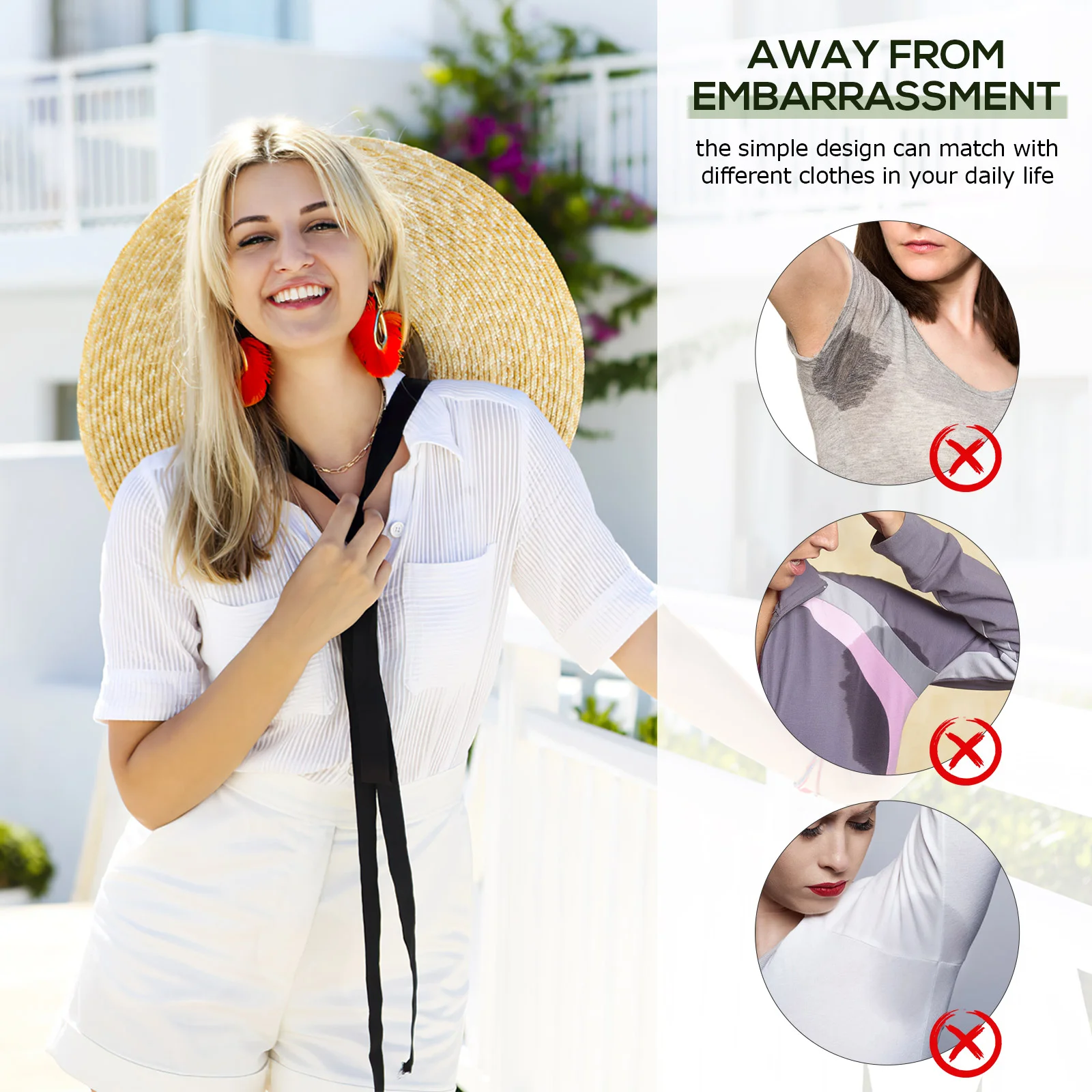 Жилет для женщин подушечки подмышек женские дышащие впитывающие танкини