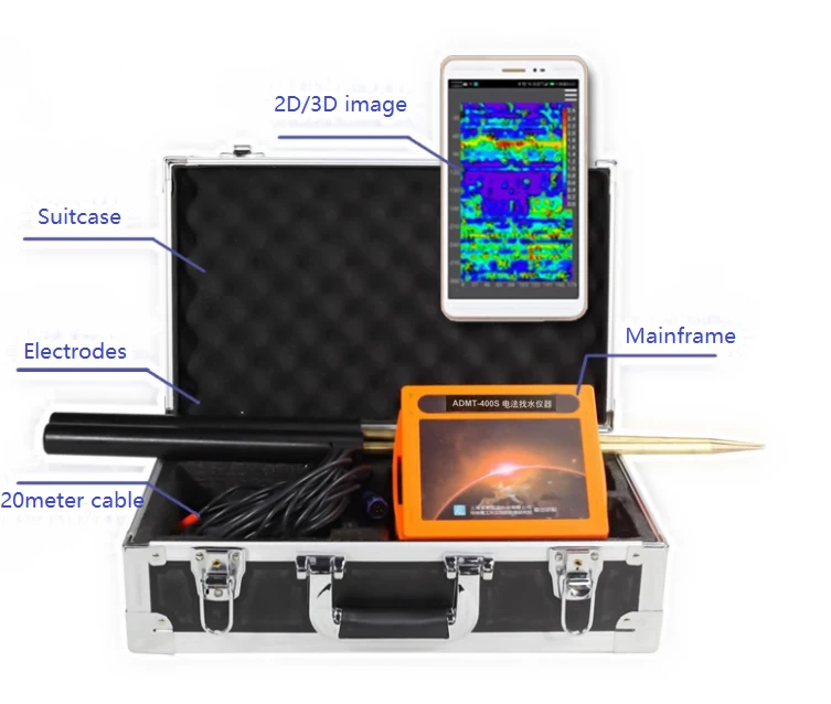 

ADMT-400S China factory deep earth underground water detector machine geological survey instrument